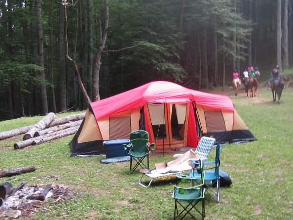 Tent Campsite near Highlands NC